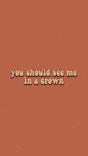 Orange Aesthetic Words Wallpaper