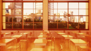 Orange Anime Classroom Wallpaper