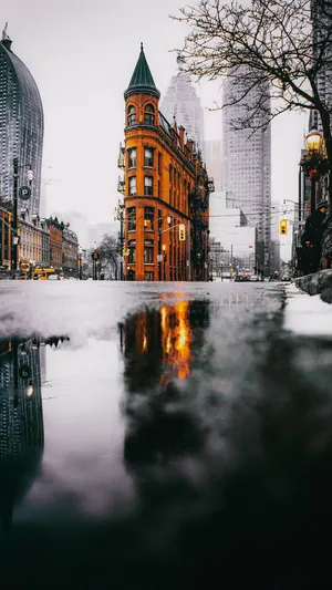 Orange Castle Street Photography Hd Phone Wallpaper