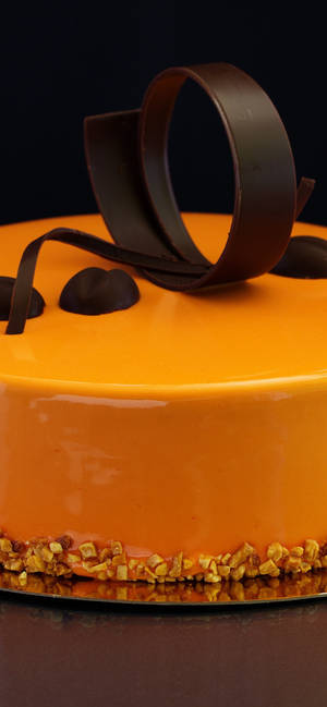 Orange Chocolate Cake Wallpaper