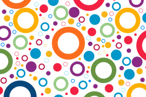 Orange Circles And Colors Wallpaper