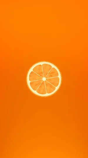 Orange Minimalist Phone Wallpaper