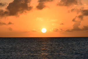 Orange Sky In Venezuela Wallpaper