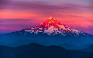 Oregon Mount Hood Sunset Wallpaper