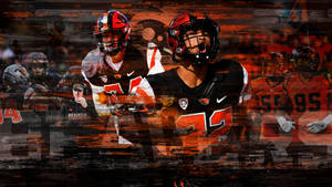 Oregon State University Football Players Celebrating Wallpaper