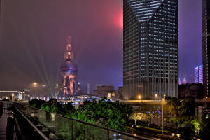 Oriental Pearl Tower Night City Wallpaper