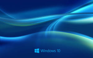 Original Windows 10 Blue Light Streaks Wallpaper