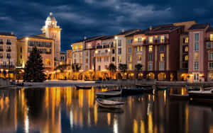 Orlando Lakefront Evening View Wallpaper