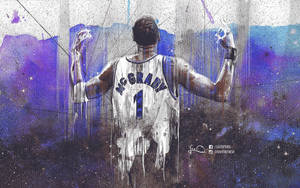 Orlando Magic Tracy Mcgrady Digital Drawing Wallpaper