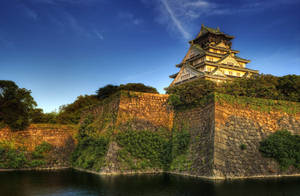 Osaka Castle Ishigaki Stone Walls Wallpaper