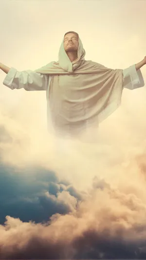 Our Savior, Jesus Christ, Radiates From This Iphone Wallpaper Wallpaper