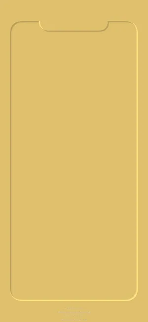 Outline 3d Mustard Yellow Display Iphone Wallpaper
