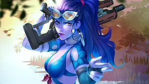 Outwit And Outlast With Overwatch's Widowmaker Wallpaper