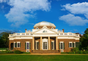 Overcast Monticello Background Wallpaper