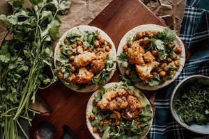 Overhead Cauliflower Wallpaper