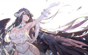 Overlord Black Angel Wings Wallpaper