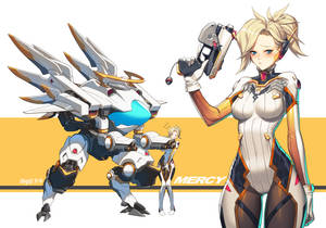 Overwatch Mercy 4k Gaming Wallpaper