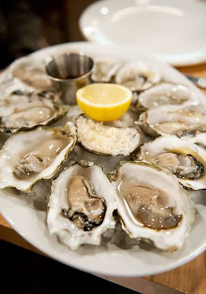 Oysters With Lemon Wallpaper