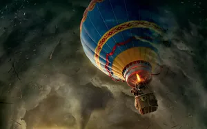 Oz The Great And Powerful Hot Air Balloon Wallpaper
