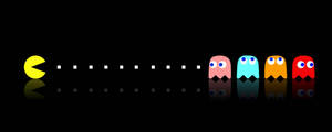 Pac-man Gaming Dual Screen Wallpaper