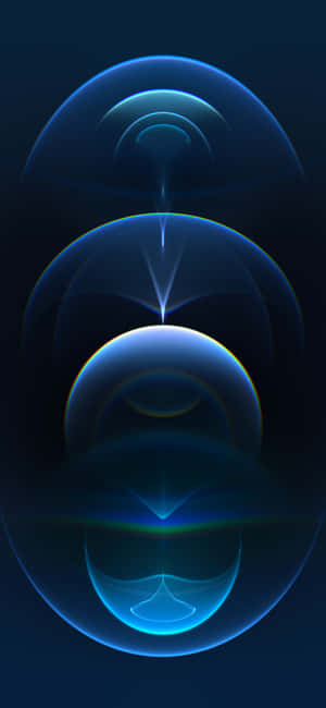 Pacific Blue Abstract Art Wallpaper