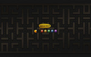 Pacman Halloween Laptop Promo Wallpaper