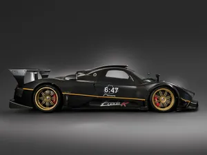 Pagani Zonda R Black Wallpaper
