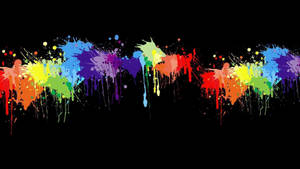 Paint Splatter Aesthetic Minimalist Wallpaper