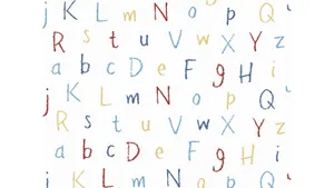 Painted Alphabets Wallpaper
