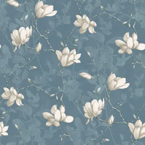 Painted Lily Flowers Wallpaper