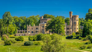 Palace At Babelsberg Park Potsdam Wallpaper