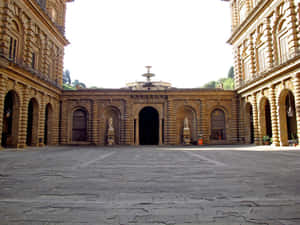 Palazzo Pitti Courthouse Garden Wallpaper