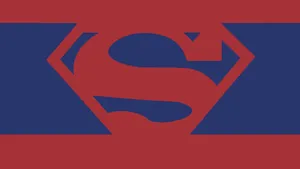 Pale Blue And Red Superman Logo Wallpaper