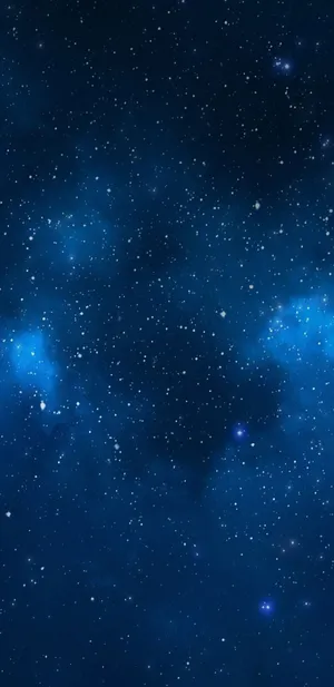 Pale Gas Cloud In Galaxy Blue Aesthetic Wallpaper