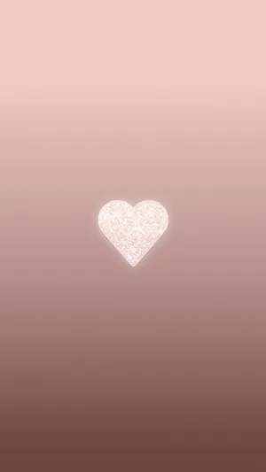 Pale Heart Aesthetic Glitter Wallpaper
