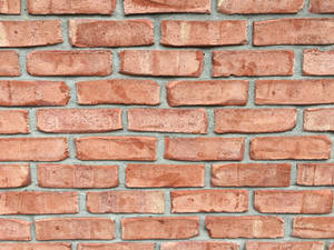 Pale Red Brick Texture With Spaces Wallpaper