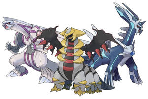 Palkia, Dialga And Giratina Wallpaper