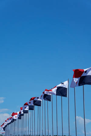 Panama Flags Wallpaper