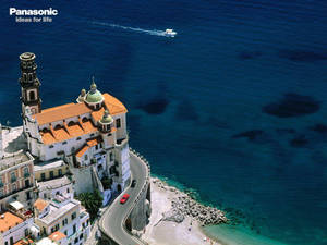 Panasonic Mansion And Ocean Wallpaper