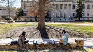 Pandemic Time In University Of North Carolina Wallpaper