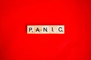 Panic Scrabble Tiles Wallpaper