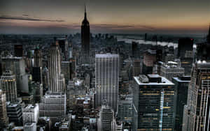 Panoramic View Of Lower Manhattan Skyline, New York City Wallpaper