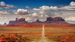 Panoramic View Of Monument Valley Wallpaper