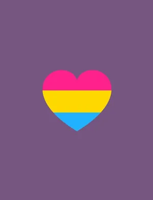 Pansexual Pride Heart Wallpaper