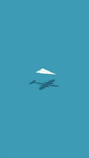 Paper Plane Aesthetic Iphone 11 Wallpaper