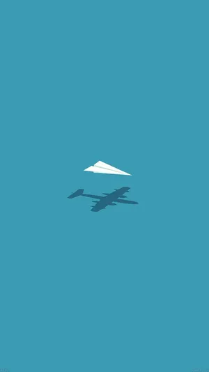Paper Plane Aesthetic Iphone 11 Wallpaper