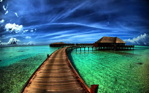 Paradise At The Maldives Wallpaper