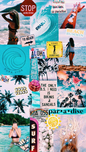 Paradise Summer Vibes Wallpaper