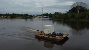 Paramaribo Energy Battery On Suriname River Wallpaper
