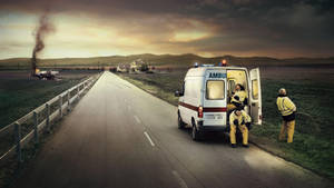 Paramedic Team Resting Wallpaper